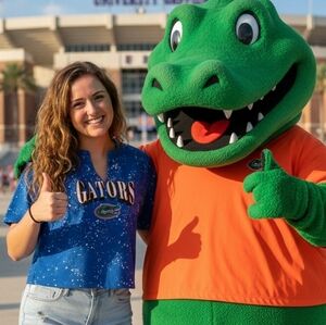 University of Florida Gator Cropped Tee NWT Women Sz. L